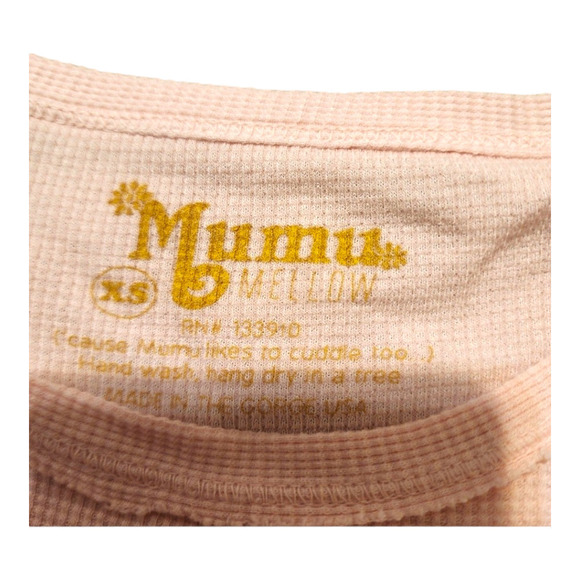 Show Me Your Mumu Snow Bunny Pink Sweater thermal size xs - Picture 5 of 6